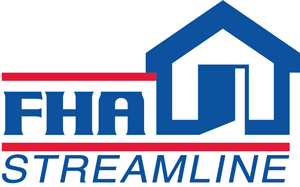 FHA streamline refinance home loan mortgage program logo